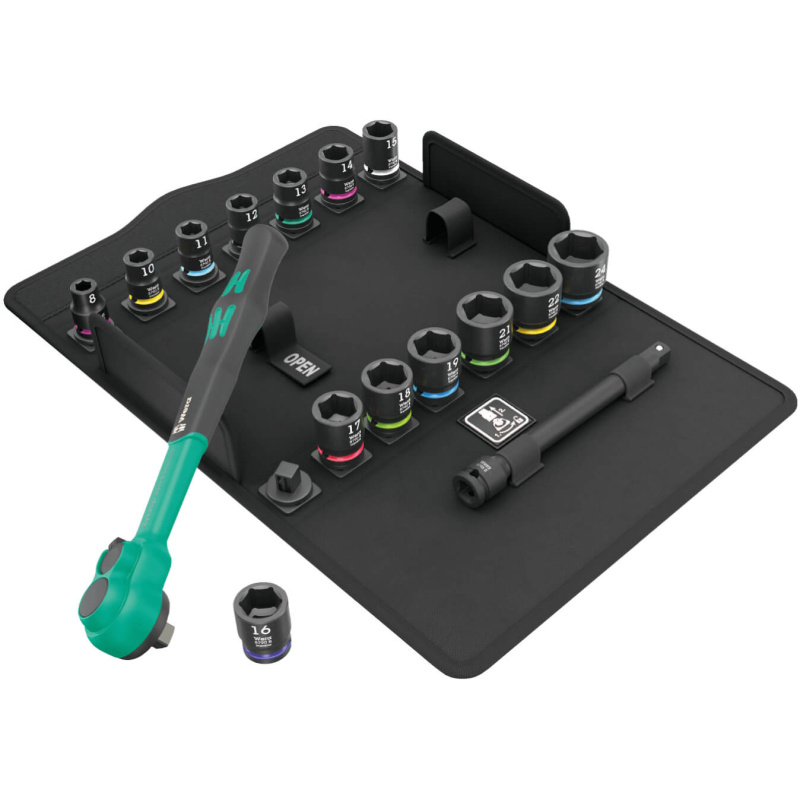 Wera zestaw kluczy nasadowych Zyklop Comfort grzechotka 3/8 cala 8100 SB