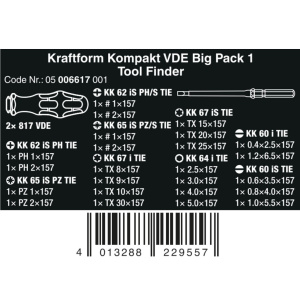WERA wkrętaki izolowane VDE Kraftform Kompakt 26 sztuk