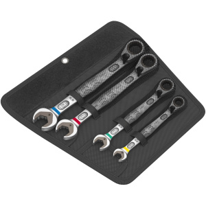 Wera klucze płasko-oczkowe z grzechotką i przełącznikiem Joker 6001 Set 4 sztuki
