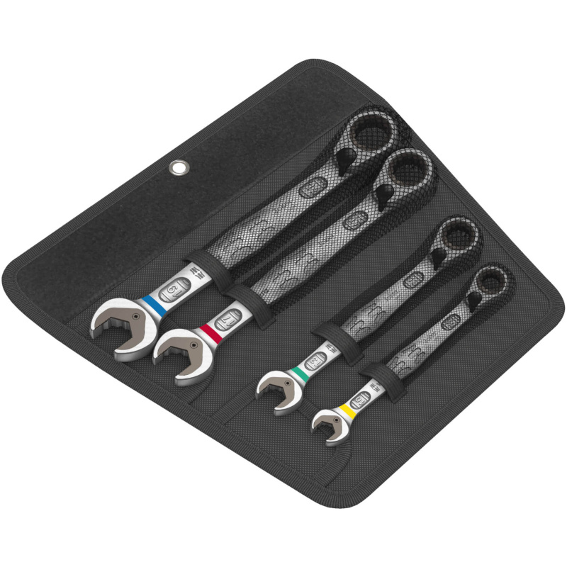 Wera klucze płasko-oczkowe z grzechotką i przełącznikiem Joker 6001 Set 4 sztuki