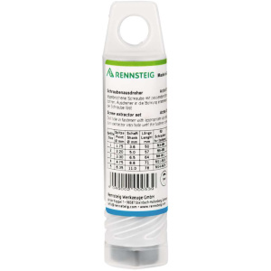 Rennsteig 470 900 3 wykrętaki do urwanych śrub M3-M18 gwint prawy, zestaw 5 sztuk