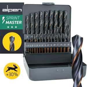 Zestaw wierteł do metalu 1–13 mm HSS Alpen Sprint Master KM 25 | Narzędzia MagMar