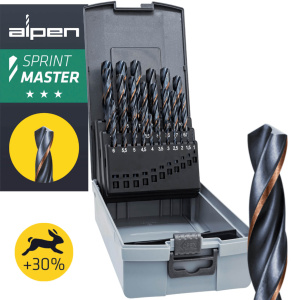 Zestaw wierteł do metalu 1–13 mm HSS Alpen Sprint Master KP 25 | Narzędzia MagMar