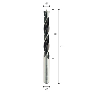 Alpen Holz TM 8 – zestaw wierteł do drewna 3–10 mm, 8 szt.