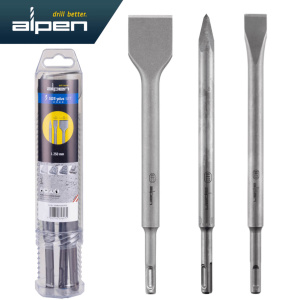 Alpen dłuta i szpic do kucia betonu SDS-plus 3 sztuki