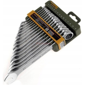PROXXON 23 821 zestaw kluczy płasko-oczkowy 6-21 mm 15 sztuk