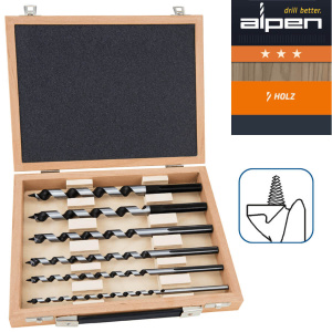 Zestaw wierteł śrubowych do drewna 6–16 x 235 mm Alpen | Narzędzia MagMar