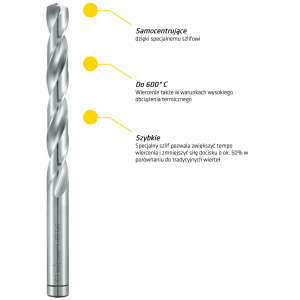 Alpen wiertła kobaltowe do metalu i stali nierdzewnej 1-13 mm DIN 338 HSS-Co Cobalt KM 25 sztuk
