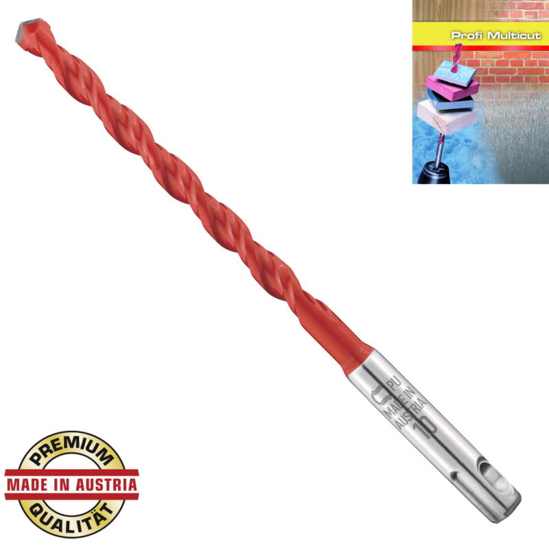 Alpen wiertło uniwersale Profi MultiCut do muru, drewna, metalu, płytek, tworzywa 5x160 mm SDS-plus