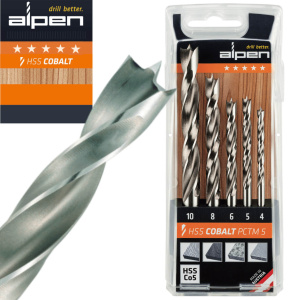 Alpen zestaw wierteł kobaltowych HSS Cobalt PCTM 4–10 mm, 5 sztuk | Narzędzia MagMar