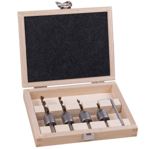 Alpen frez stożkowy z wiertłem 3–6 mm HSS TIMBER SINK, zestaw 4 szt. | Narzędzia MagMar