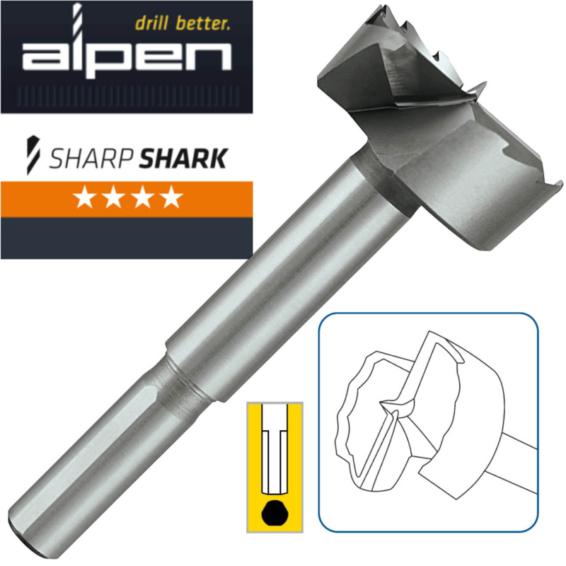 Wiertło puszkowe 15 mm Alpen SHARP SHARK | Narzędzia MagMar