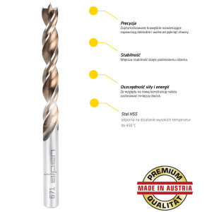 Wiertło do drewna 10,5 mm Alpen Timber Twist HSS | Narzędzia MagMar