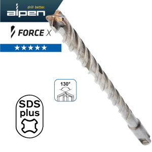 Wiertło do betonu 30x450 mm Alpen FORCE X SDS-plus | Narzędzia MagMar