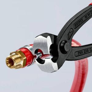 Knipex 10 99 I220 Szczypce do zacisków uszowych, cęgi czołowe 220 mm