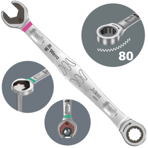 Wera klucz płasko-oczkowy z grzechotką 8 mm Joker 6000